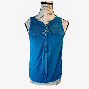 No Boundaries Blue Tank Top Size Small